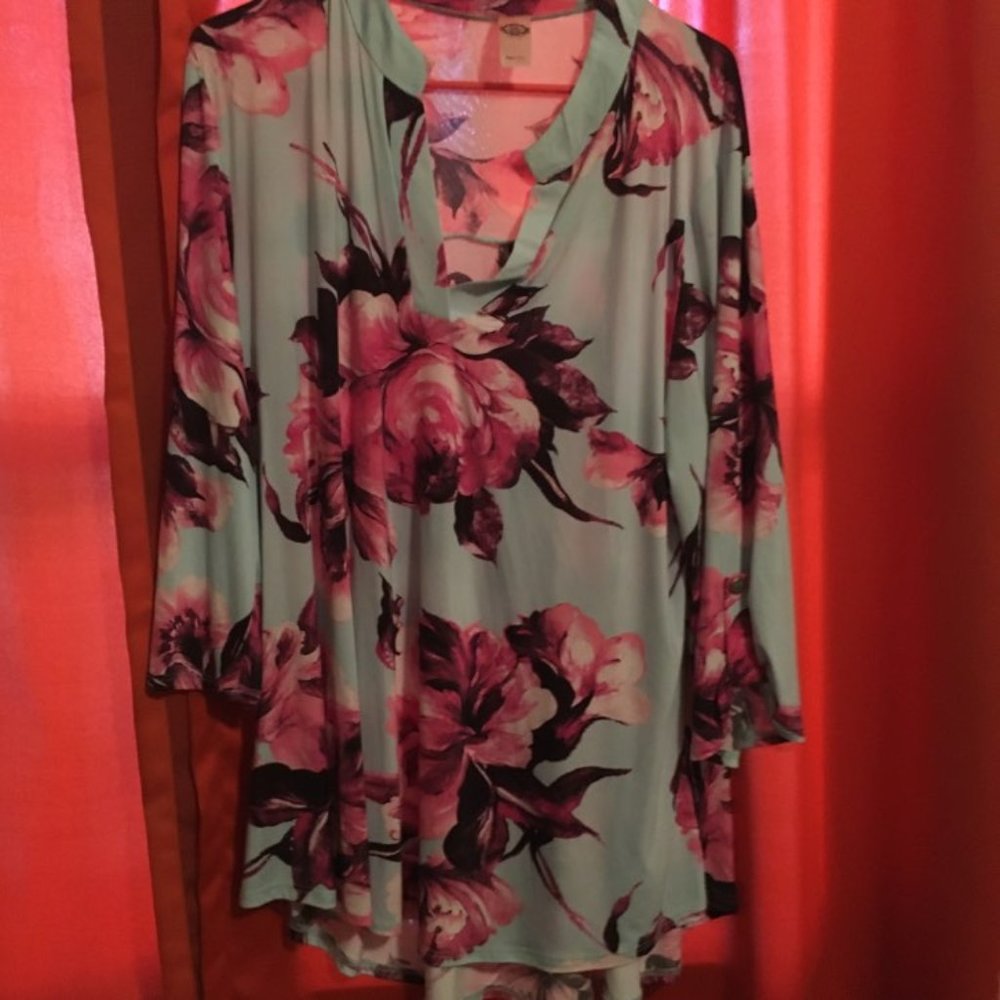 Women's blouse 1X Pink Coconut